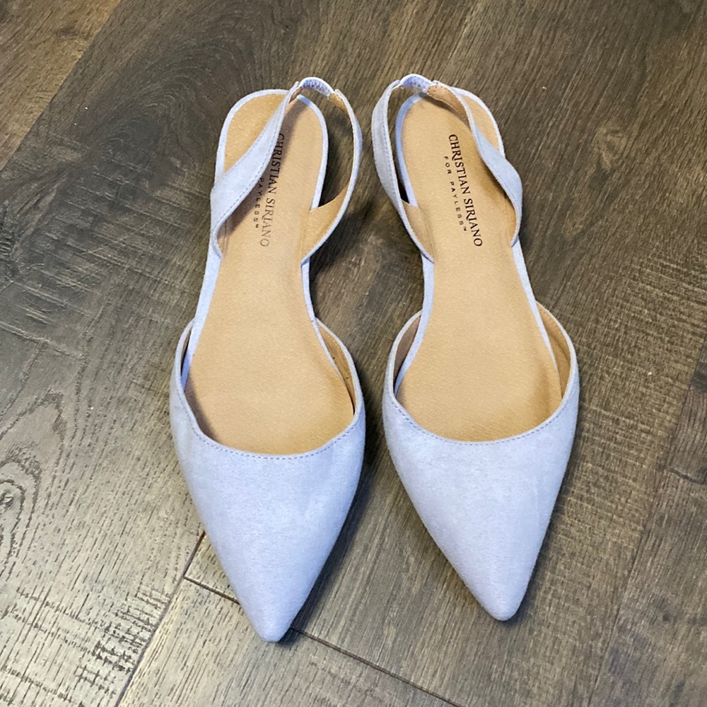 Christian Siriano Women's Blue Slingback Flats